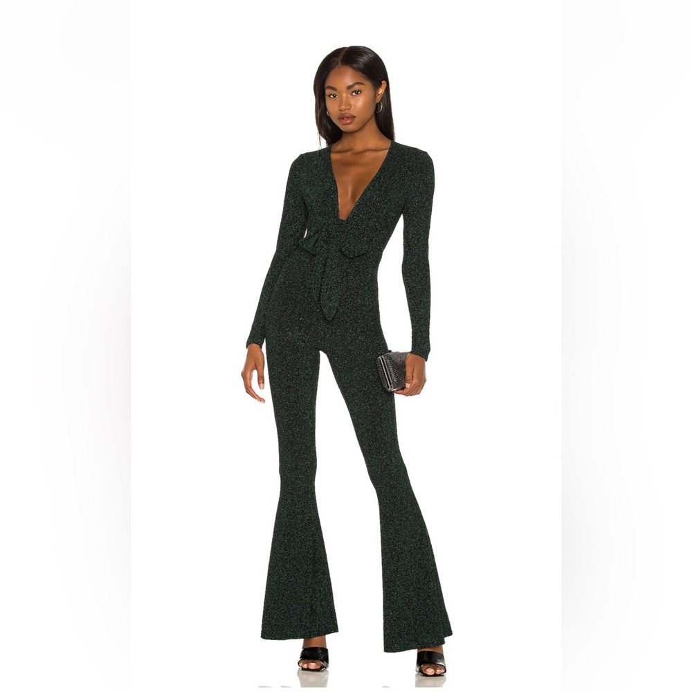 Show Me Your Mumu Martina Jumpsuit in Emerald NWT Size M